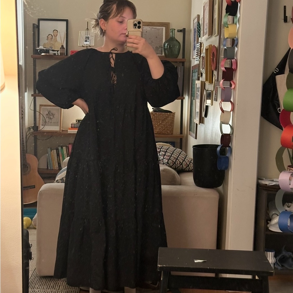 & Other Stories Black Long Sleeve Dress